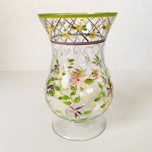 Tracy Porter Pedestal Vase Vintage Hand-Painted